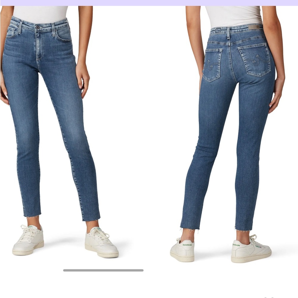 AG The Farrah Skinny Ankle in Mastic Blue